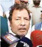  ?? PIC/PTI ?? Excise and Ragistrati­on Minister Abdul Jalil Mastan talks to media at Bihar Assembly in Patna on Wednesday