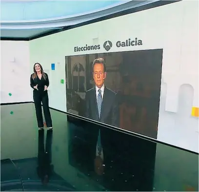  ?? ATRESMEDIA ?? Mónica Carrillo y Matías Prats en el especial de Antena 3