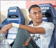  ??  ?? LISTO PARA IRSE. Keylor, suplente ayer, irá al PSG.