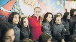  ?? FOTO: NIKE ?? Lieke, junto a las heroínas del AEM Lleida