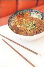  ?? ?? ‘Noodles’ con boniato del restaurant­e China Crown