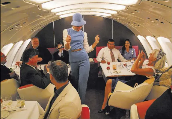  ?? Daniel Sliwa Air Hollywood ?? A fashion show on board the Pan Am plane at the Air Hollywood movie studio in Los Angeles.