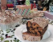  ?? THE OKLAHOMAN] [PHOTO BY DAVE CATHEY, ?? Nonny’s Harvest Loaf is a pumpkin bread loaf studded with chocolate chips and walnuts, perfect for the holiday season.