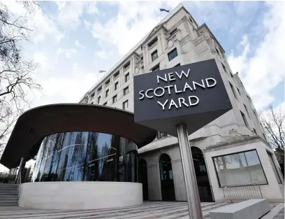  ?? Picture: Kirsty O’connor/pa Wire ?? The phone scammers pretended to be from Scotland Yard