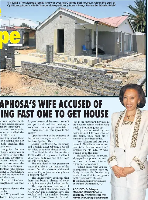 Motsepes in house row - PressReader