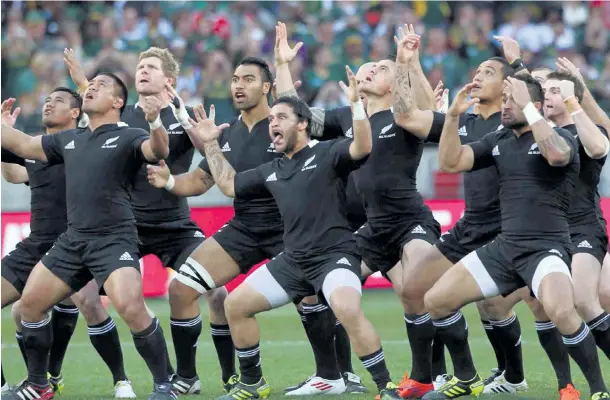  ?? Picture: Alan Eason ?? KA MATE The mighty All Blacks perform the haka ahead of a clash against the Springboks at Nelson Mandela Bay Stadium in Port Elizabeth in 2011.