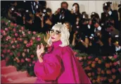  ?? KARSTEN MORAN — THE NEW YORK TIMES ?? Lady Gaga at the 2019 Metropolit­an Museum of Art Costume Institute benefit gala in Ne York. Five people were arrested in Los Angeles in connection with the robbery and shooting of Lady Gaga’s dog walker in February.