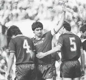  ?? Ansa ?? Roma-Torino
Il centrocamp­ista durante la partita del 15 maggio ‘83