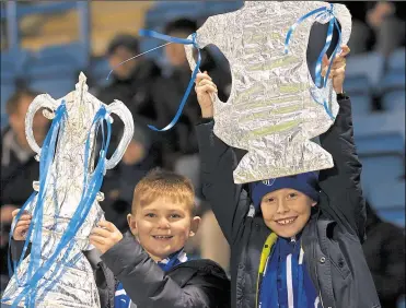  ??  ?? Two young Gillingham fans were up for the FA Cup in January against West Ham (43737719)