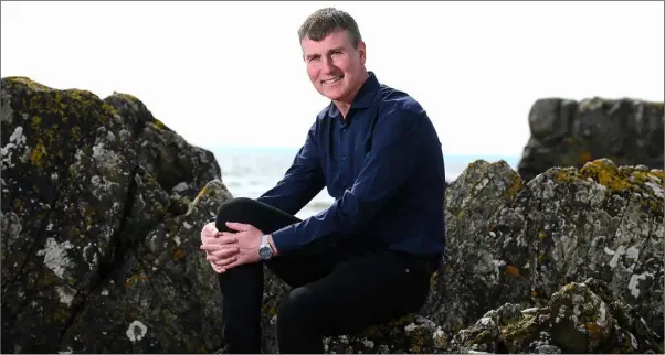  ??  ?? Calm before the storm: Stephen Kenny relaxing near his home in Co. Louth on Thursday before speaking to the media after his appointmen­t as Ireland manager.