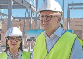  ?? ?? Prime Minister Anthony Albanese in Alice Springs with Linda Burney this week.