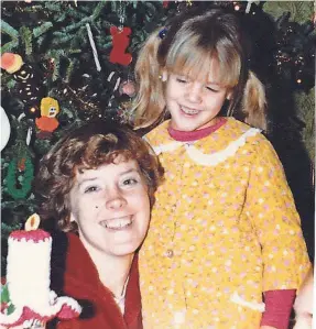  ?? FAMILY PHOTO ?? Bonnie Jean Feldkamp with her mom, also named Bonnie Jean Feldkamp, Christmas 1982. Her mother died in a car accident in February 1983.