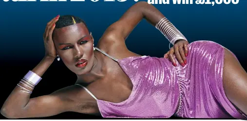  ??  ?? Memoirs: Grace Jones and Burt Reynolds