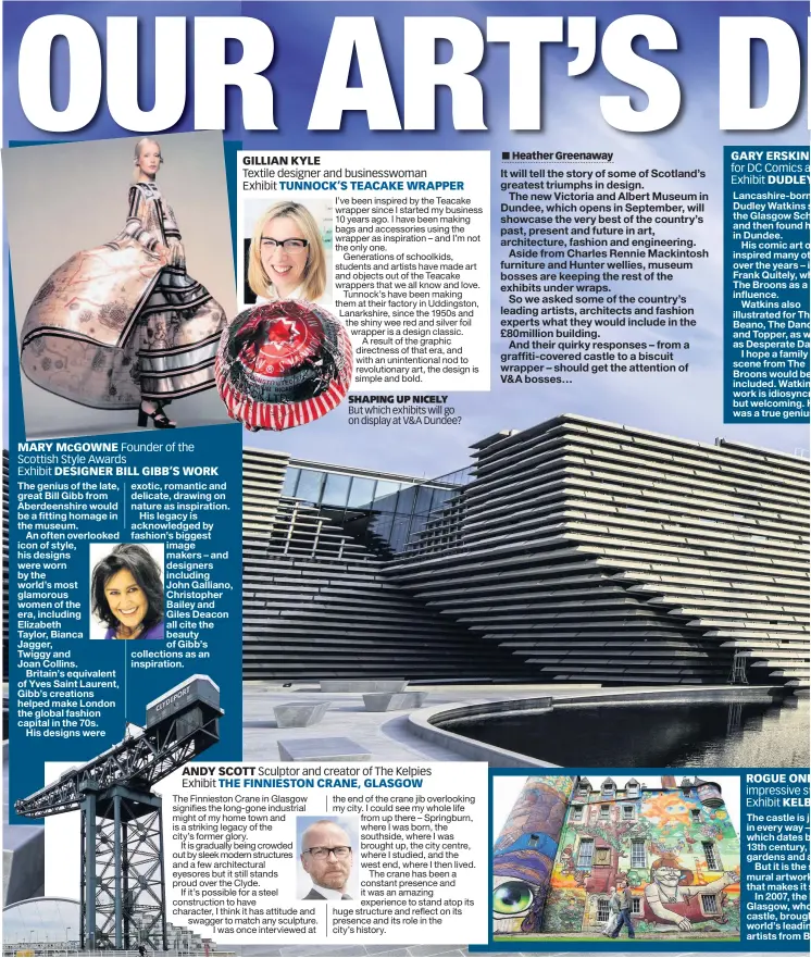  ??  ?? SHAPING UP NICELY But which exhibits will go on display at V&A Dundee?