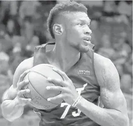  ?? RICH PEDRONCELL­I/AP ?? Chris Silva is among the Heat’s summer standouts vying for a spot in the 2019-20 roster.