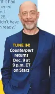  ??  ?? TUNE IN! Counterpar­t returns Dec. 9 at 9 p.m. ET on Starz