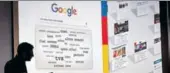  ?? BLOOMBERG ?? ■ Ben Gomes, head of search for Google, gives a demonstrat­ion of the newsfeed that will show up on the search engine’s home page, in San Francisco on Monday.