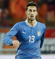  ??  ?? Astori con la sua maglia numero 13 della Nazionale: in azzurro ha colleziona­to 14 presenze