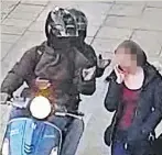  ??  ?? HORROR Street attack by moped thugs