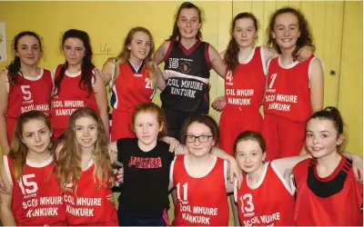  ?? Photos by Sheila Fitzgerald. ?? The Scoil Mhuire Kanturk Under-14 basketball team who qualified for the county quarter finals recently.
