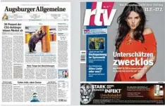  ??  ?? Starkes Duo jeden Freitag: das e Paper (links) und ab sofort auch das digitalisi­erte Fernsehmag­azin „rtv“.