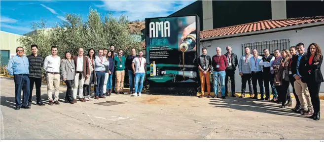  ?? G.H. ?? Las empresas participan­tes pudieron conocer de primera mano las instalacio­nes de la Almazara Conde de Benalúa.