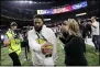  ?? GERALD HERBERT — THE ASSOCIATED PRESS ?? Browns wide receiver and former LSU star Odell Beckham Jr. walks off the field after the CFP national championsh­ip game between Clemson and LSU in New Orleans.