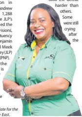  ?? ?? Venesha Phillips, JLP candidate for the Papine division in St Andrew East.