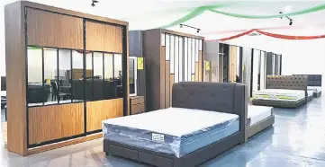  ??  ?? The 5-in-1 bedroom set with prices starting from RM1,990.