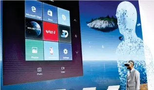  ??  ?? The Creators Update brings more compatibil­ity with “mixed reality” devices.