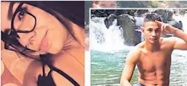  ?? TOMADA DE FACEBOOK ?? Valentina Cadavic tenía 18 años y Ricky Sanabria 29.