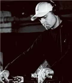  ?? FOTO GVA ?? Josh Davis alias DJ Shadow, baanbreken­d turntablis­t.