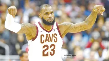  ?? AFP PHOTO ?? LeBron James