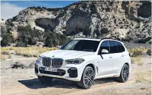  ??  ?? The all-new, fourth generation X5 will offer two BMW TwinPower turbo engines – 335 hp 3.0-litre six-cylinder and 456 hp 4.4-litre eight-cylinder.