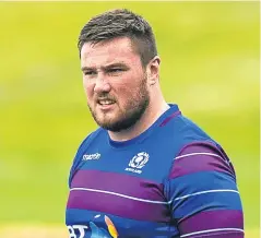  ?? Picture: SNS. ?? Zander Fagerson is preparing for his first internatio­nal tour with Scotland.