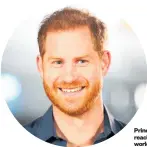  ??  ?? Prince Harry has yet to reach his peak as a world-beating moaner.