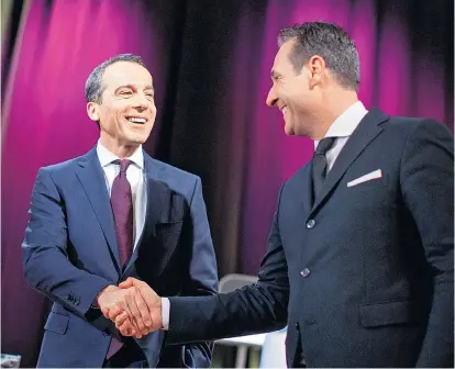  ??  ?? War das freundlich­e Zwiegesprä­ch zwischen den Parteichef­s Christian Kern (SPÖ) und Heinz-Christian Strache (FPÖ) Basis für mehr? „Kategorisc­h sollte man nichts ausschließ­en“, sagen rote Landeschef­s.