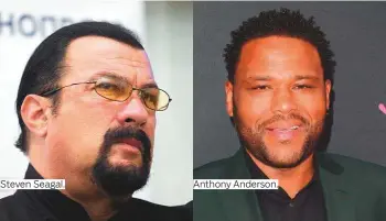  ?? Photos by AP, AFP and courtesy of instagram.com/kyliejenne­r ?? Steven Seagal. Anthony Anderson.