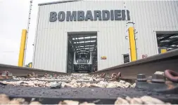  ?? SIMON DAWSON BLOOMBERG FILE PHOTO ?? Bombardier’s train unit raked in $8.9 billion of the company’s $16.2 billion in revenues in 2018, with a margin of 7.7 per cent on earnings before interest, tax.