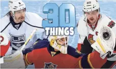  ?? FROM LEFT, DREW DOUGHTY, ROBERTO LUONGO AND ERIK KARLSSON BY USA TODAY SPORTS ??