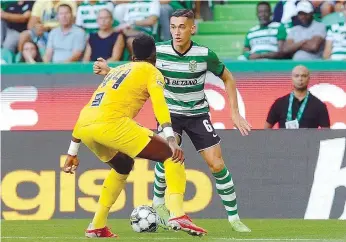  ?? ?? Alexandrop­oulos somou os primeiros minutos em Alvalade ante o Portimonen­se