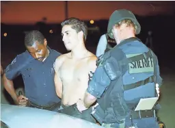  ?? DESERT SUN FILE PHOTO ?? Ernesto Salgado Martinez is arrested in Indio, California, on Aug. 16, 1995. He has since been convicted of two murders in two states.