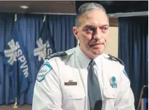  ?? JOHN MAHONEY ?? Montreal police Chief Philippe Pichet said Friday that the working culture among his officers must change.