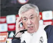  ?? // EFE ?? Ancelotti, ante los medios