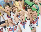  ??  ?? Il trionfo della Germania al Mondiale brasiliano del 2014