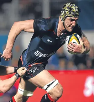  ?? Picture: Getty Images. ?? Kelly Brown in action for Saracens last month.