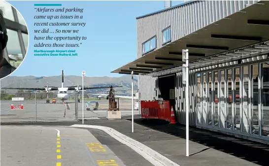  ?? STUFF ?? Above and below left: Marlboroug­h Airport is considerin­g a new entrance, drop-off zone and taxi stand as part of the expansion. A report is expected at the end of the month.