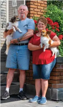  ?? FOR MORE INFORMATIO­N, SEE RESOURCE GUIDE, PAGE 112. ?? Neil and Karen look forward to pleasant summer days in Ohio when they can take strolls around the neighborho­od with “fur babies” Bosley and Macie. Owning a piece of local history, and helping care for it, is a responsibi­lity they take seriously. ★