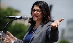  ?? Photograph: Shawn Thew/EPA ?? Rashida Tlaib near the US Capitol in Washington DC, on 30 April.