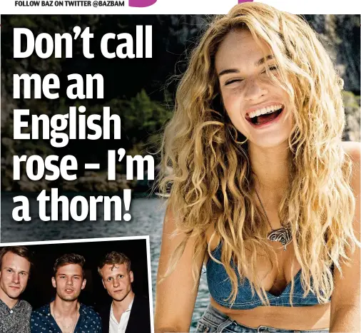  ??  ?? I do, I do, I do: Lily James as the carefree young Donna